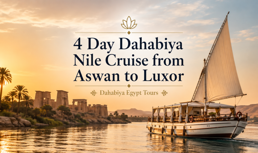 4 Day Dahabiya Nile Cruise Aswan to Luxor | 2026