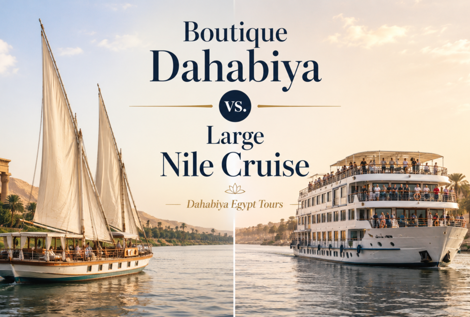 Boutique Dahabiya vs. Large Nile Cruise