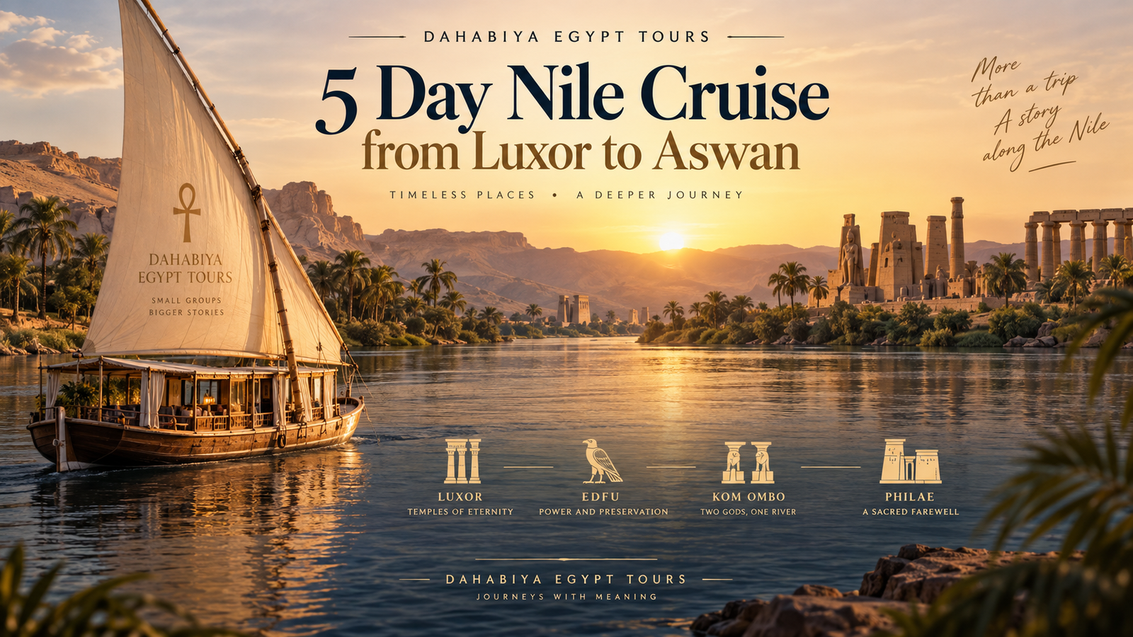 5 Day Nile Cruise from Luxor to Aswan