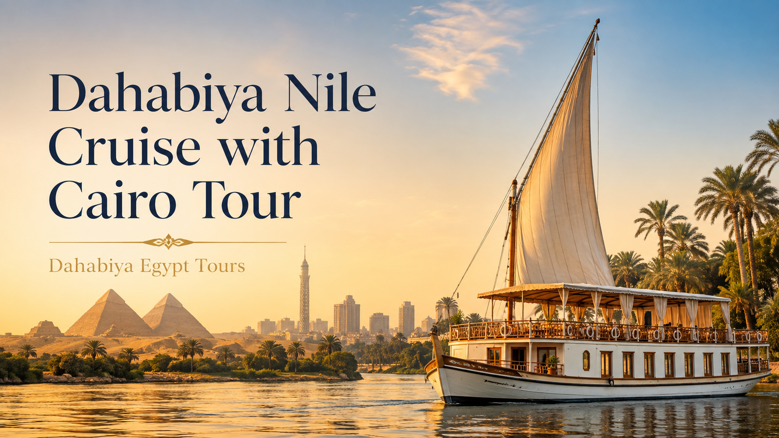 Dahabiya Nile Cruise with Cairo Tour