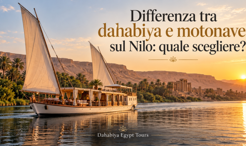 Dahabiya o motonave sul Nilo? Differenze e scelta