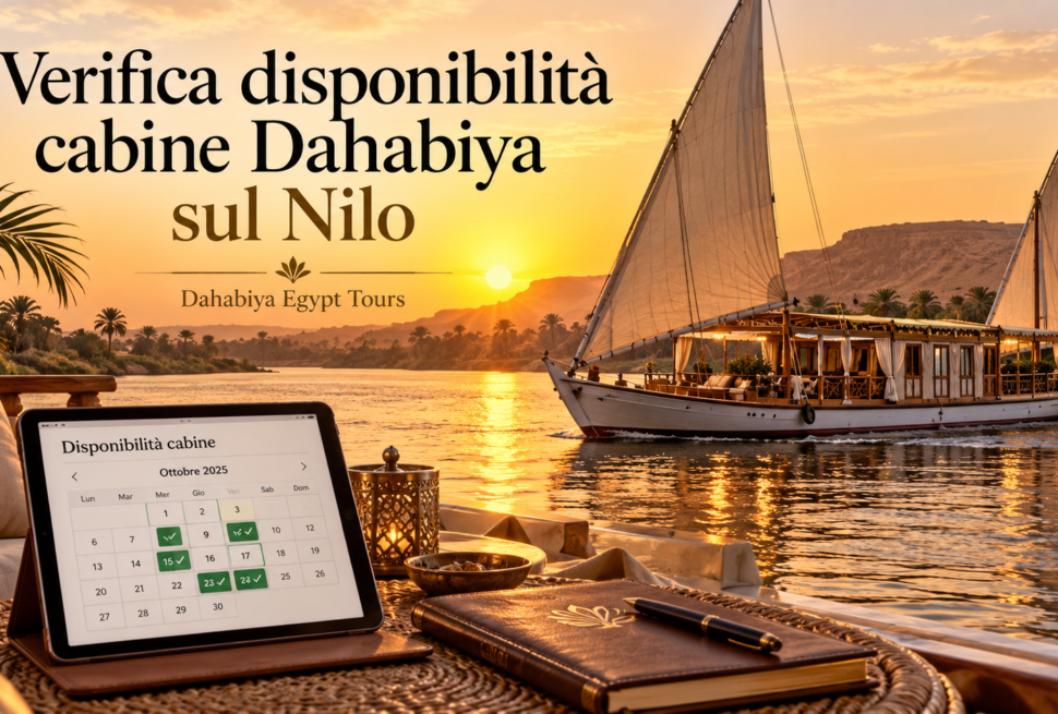 Verifica disponibilità cabine Dahabiya sul Nilo