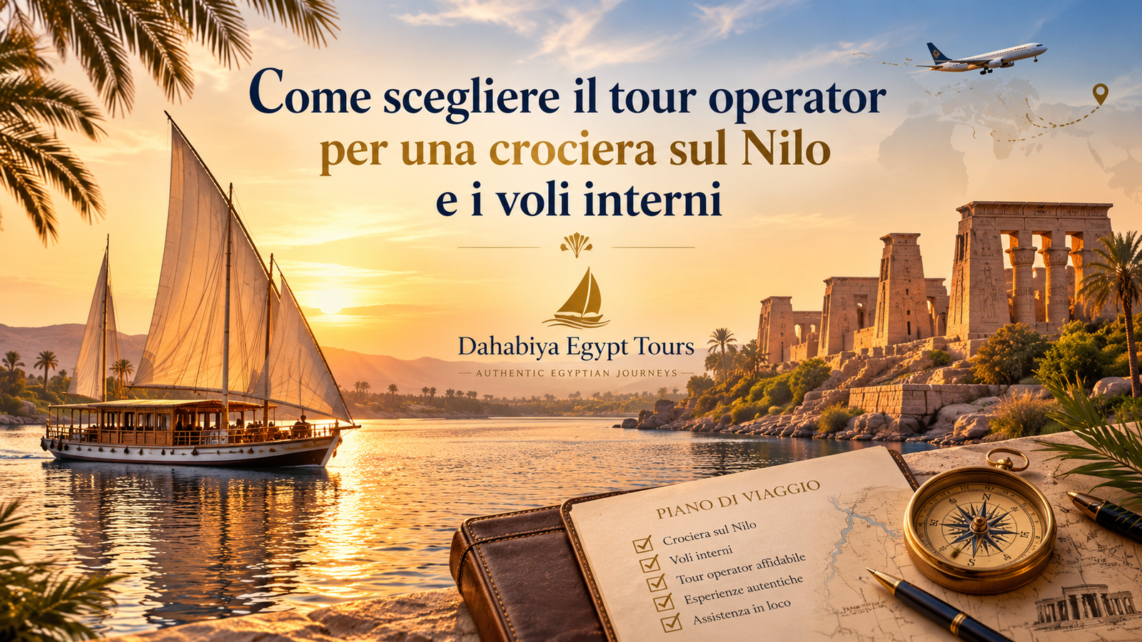 Come scegliere il tour operator per una crociera sul Nilo e i voli interni