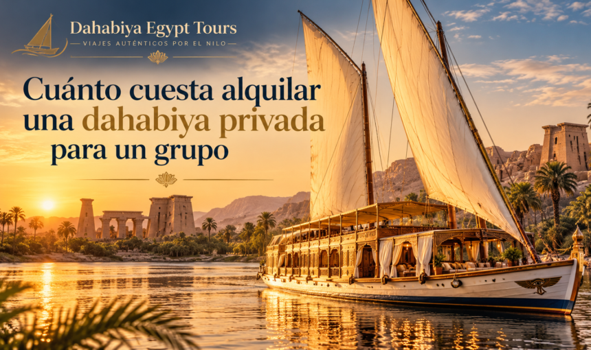 Cuánto cuesta alquilar una dahabiya privada: 7 claves