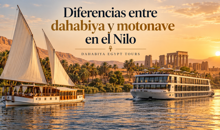 7 diferencias entre dahabiya y motonave en el Nilo