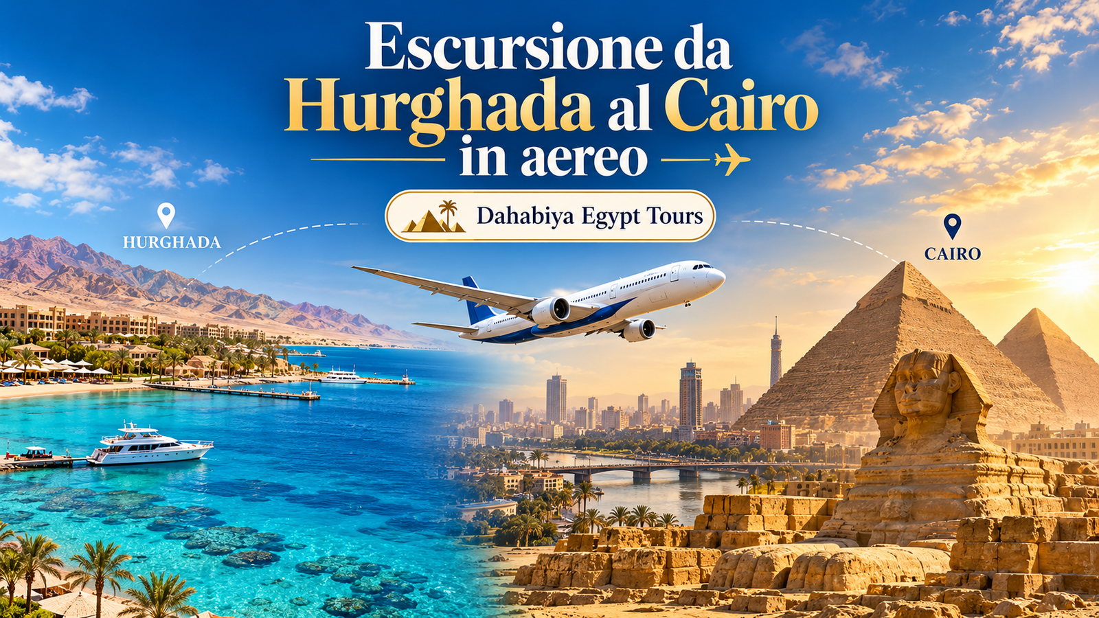 Escursione da Hurghada al Cairo in aereo