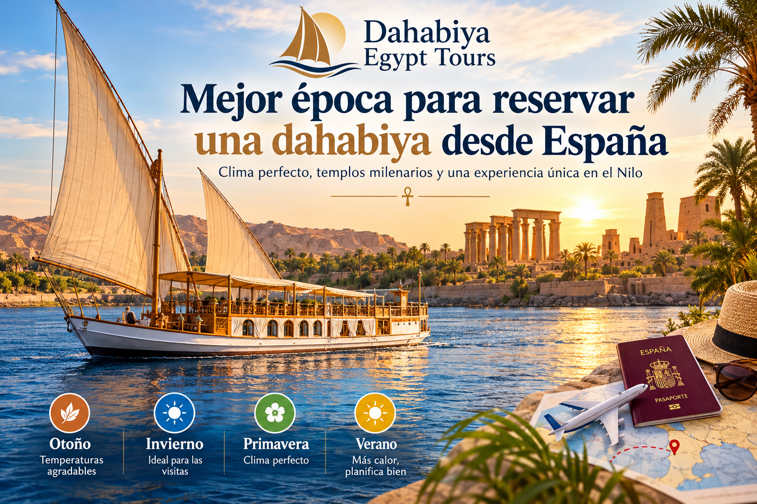 Mejor época para reservar una dahabiya desde España