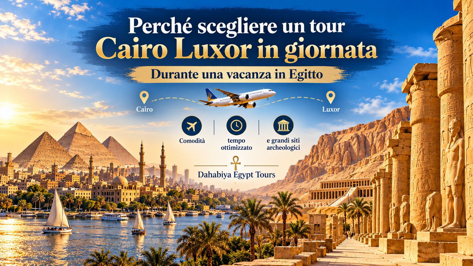 Perché scegliere un tour Cairo Luxor in giornata durante una vacanza in Egitto