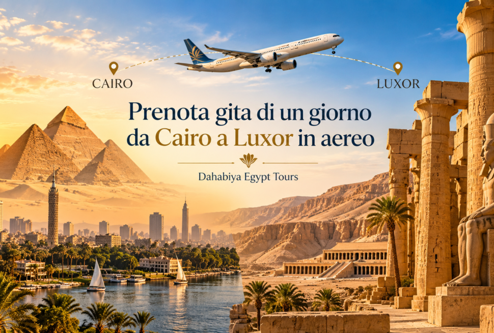 Prenota gita di un giorno da Cairo a Luxor in aereo