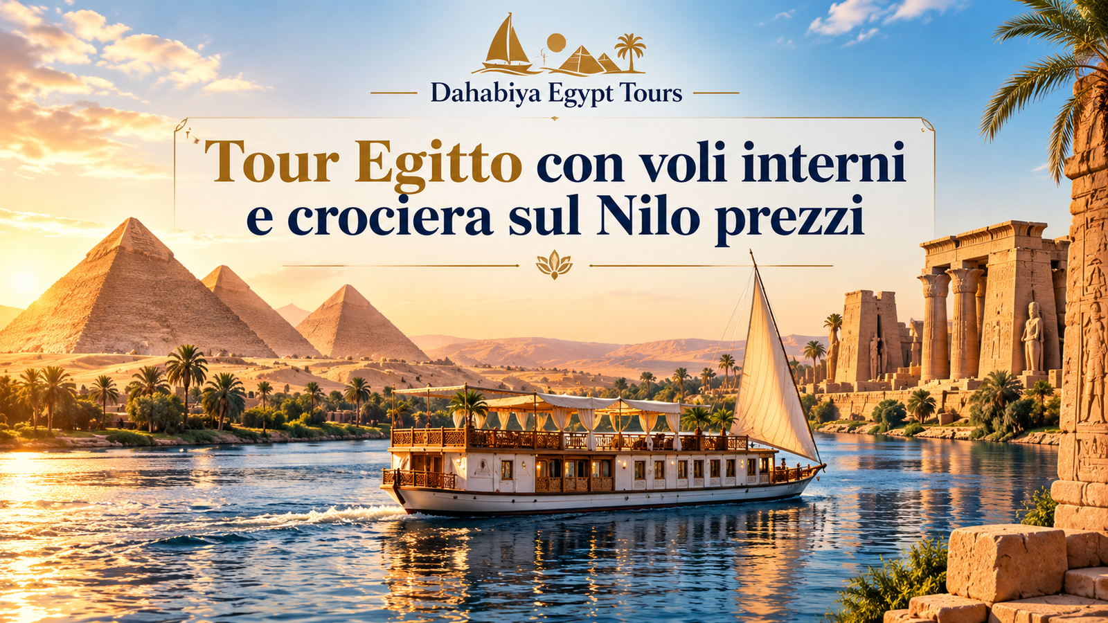 Tour Egitto con voli interni e crociera sul Nilo prezzi