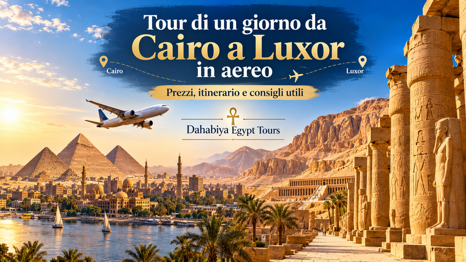 Tour di un giorno da Cairo a Luxor in aereo